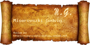 Miserovszki Godvin névjegykártya